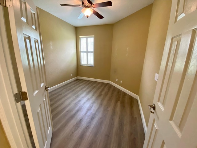 30732 Lipizzan Ter, Mount Dora, FL 32757 - spare room with ceiling fan, baseboards, and wood finished floors