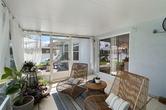 view of sunroom / solarium