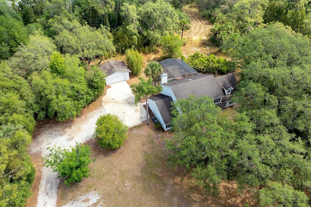 2320 Red Ember Rd, Oviedo, FL 32765 - aerial view of property and surrounding area featuring a heavily wooded area