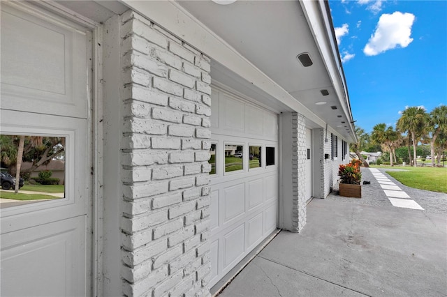 exterior details featuring driveway