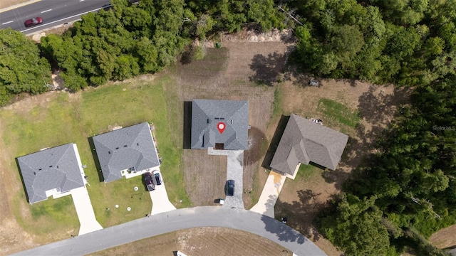 bird's eye view featuring a residential view