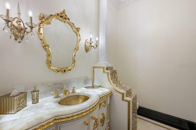 bathroom featuring vanity
