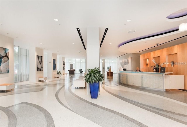 view of reception area