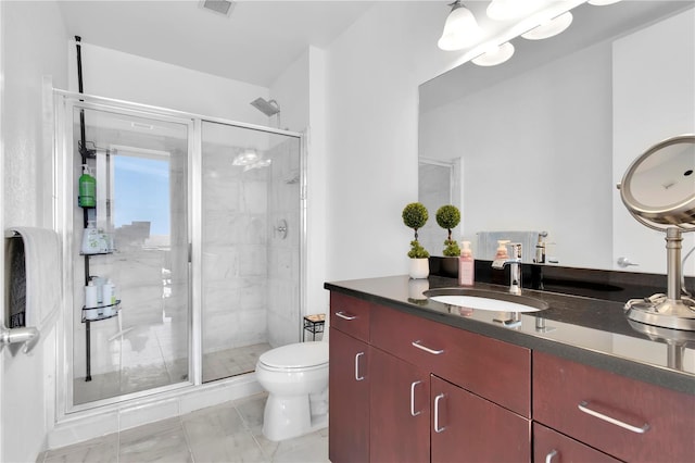 150 E Robinson St Unit 2002, Orlando, FL 32801 - full bathroom with toilet, a stall shower, and vanity