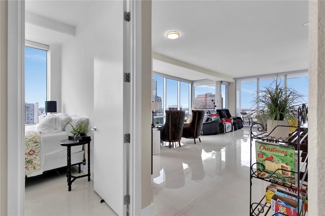 150 E Robinson St Unit 2002, Orlando, FL 32801 - hall featuring tile patterned flooring and a view of city