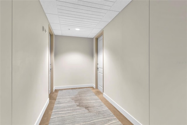 150 E Robinson St Unit 2002, Orlando, FL 32801 - hall featuring baseboards and a drop ceiling