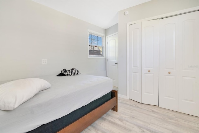 2927 Ahern Dr, Orlando, FL 32817 - bedroom with light wood finished floors and a closet