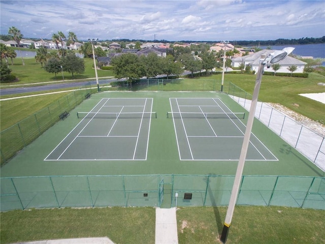 2842 Balforn Tower, Winter Garden, FL 34787 - view of tennis court with a yard and fence