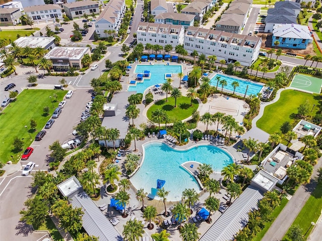14244 Walcott Ave, Orlando, FL 32827 - aerial view of property and surrounding area with a pool area