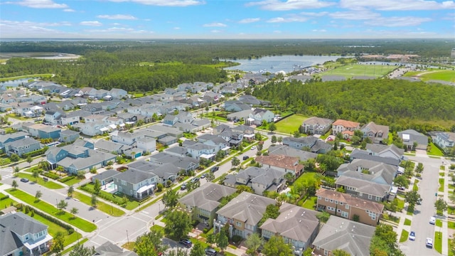 14244 Walcott Ave, Orlando, FL 32827 - aerial view of property and surrounding area featuring a nearby body of water and nearby suburban area