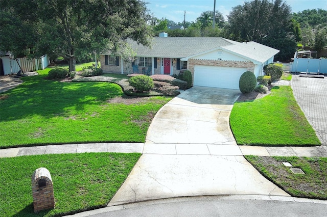 4141 Fallwood Cir, Orlando, FL 32812 - ranch-style home with a garage and concrete driveway