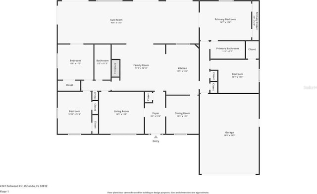 4141 Fallwood Cir, Orlando, FL 32812 - home floor plan