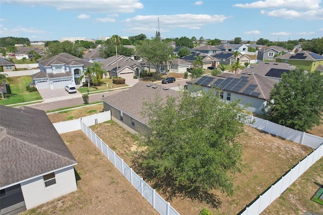 aerial perspective of suburban area
