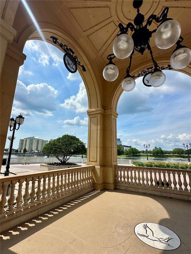 109 Oyster Bay Cir Unit 120, Altamonte Springs, FL 32701 - view of patio featuring a water view