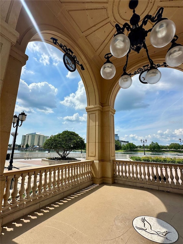 109 Oyster Bay Cir Unit 120, Altamonte Springs, FL 32701 - view of patio featuring a water view