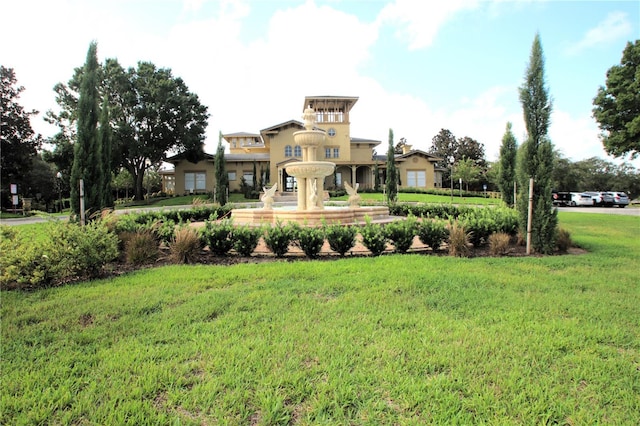 exterior space with a lawn