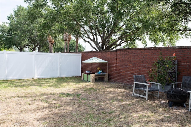 32618 Rapids Loop, Wesley Chapel, FL 33545 - view of yard with an outdoor fire pit