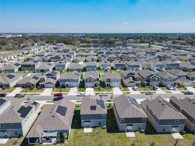 aerial view of residential area