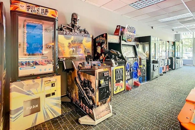 8125 Resort Village Dr Unit 51201, Orlando, FL 32821 - interior space with a drop ceiling and brick patterned floor