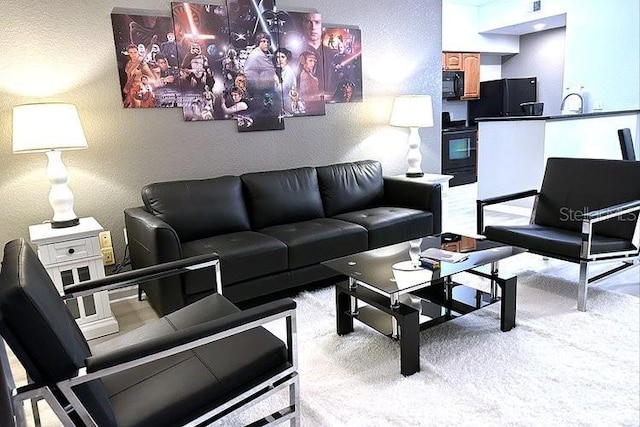 8112 Poinciana Blvd Unit 1502, Orlando, FL 32821 - carpeted living room with a textured wall