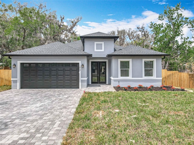278 Acorn Dr, Longwood, FL 32750 - prairie-style house with stucco siding and fence
