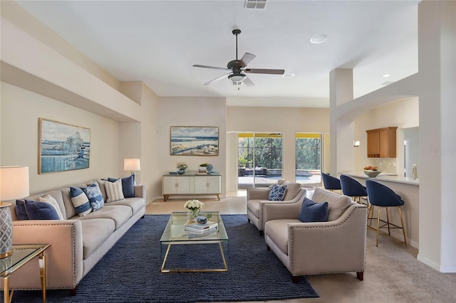 626 Green Rock Ct, Apopka, FL 32712 - living room featuring a ceiling fan
