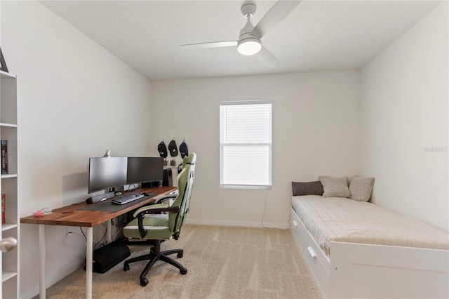 1975 Cacutta Way, Kissimmee, FL 34744 - office with ceiling fan, light colored carpet, and baseboards