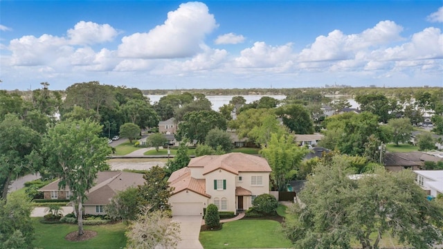 aerial perspective of suburban area