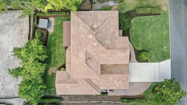 view from above of property