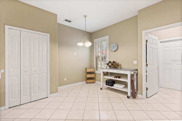 1428 Lucky Pennie Way, Apopka, FL 32712 - dining area with baseboards, a chandelier, and light tile patterned floors
