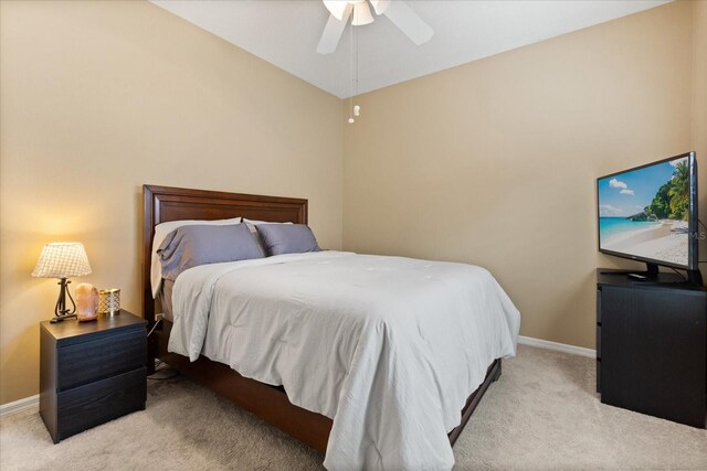 1428 Lucky Pennie Way, Apopka, FL 32712 - bedroom featuring light colored carpet, baseboards, and a ceiling fan