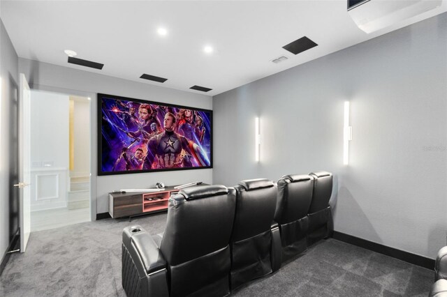 300 Muirfield Loop, Reunion, FL 34747 - home theater featuring carpet, baseboards, and recessed lighting
