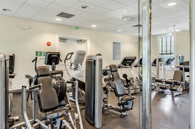 view of gym