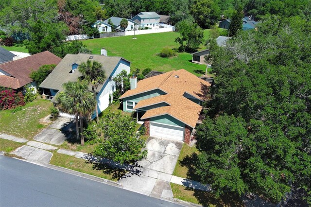 aerial perspective of suburban area
