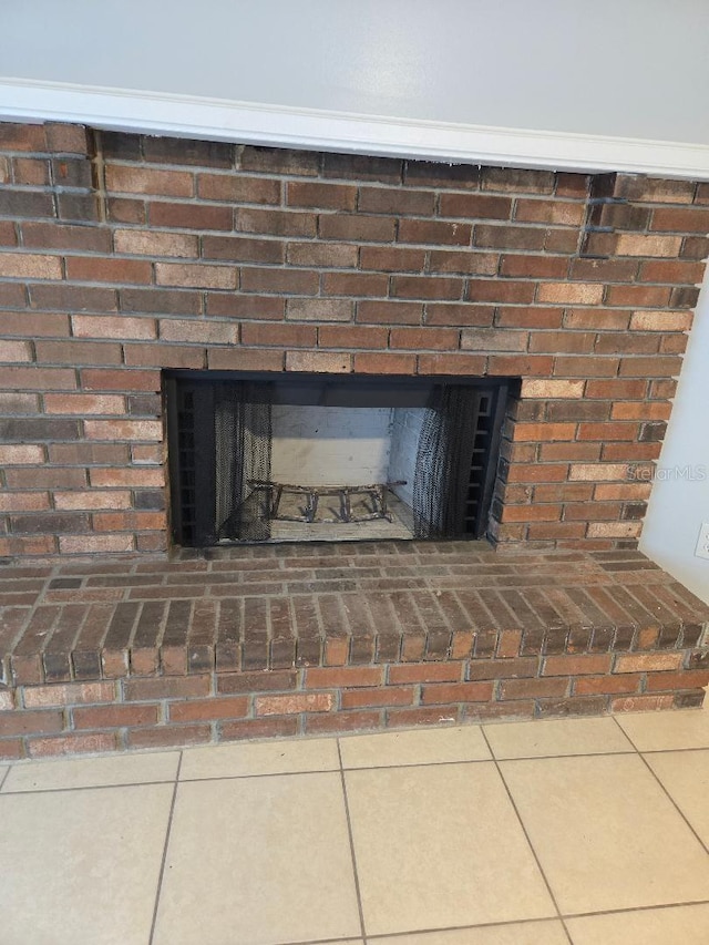 2828 Whispering Way, Winter Park, FL 32792 - detailed view of a brick fireplace