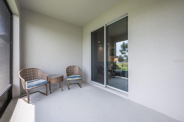 view of balcony
