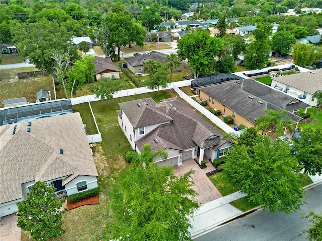 aerial perspective of suburban area