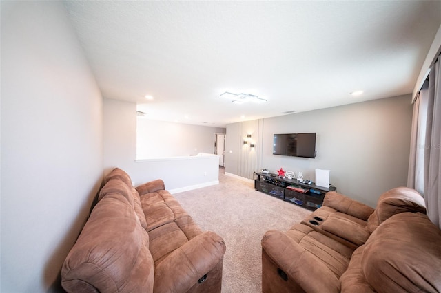 1631 Pontiff Pl, Davenport, FL 33896 - carpeted living room featuring baseboards and recessed lighting