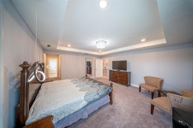 1631 Pontiff Pl, Davenport, FL 33896 - bedroom featuring a raised ceiling, carpet, baseboards, and recessed lighting