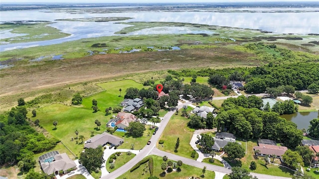 1093 Hidden Harbor Ln, Kissimmee, FL 34746 - aerial view of property and surrounding area with a nearby body of water and nearby suburban area