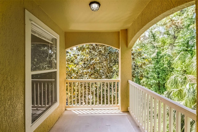 view of balcony