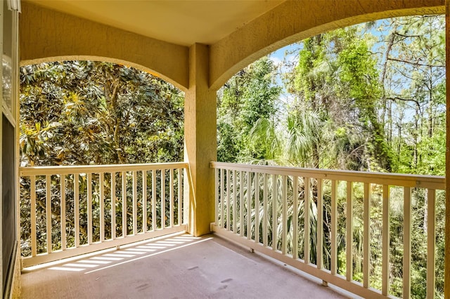 view of balcony