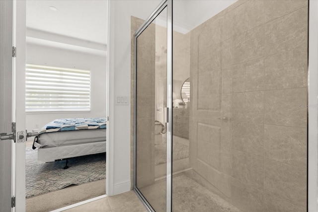 2524 Datura Loop, Saint Cloud, FL 34772 - ensuite bathroom with a shower stall and tile patterned flooring
