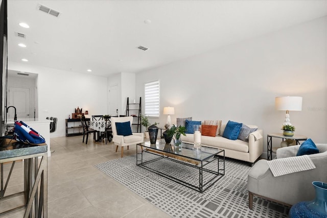 2524 Datura Loop, Saint Cloud, FL 34772 - living room featuring recessed lighting and light tile patterned floors