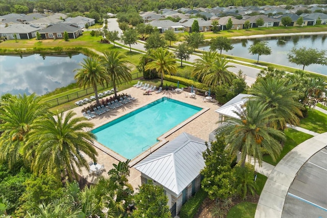 2524 Datura Loop, Saint Cloud, FL 34772 - aerial view of residential area featuring a nearby body of water and a pool
