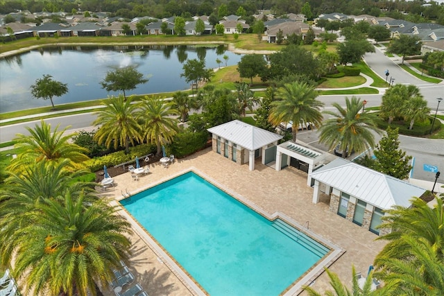2524 Datura Loop, Saint Cloud, FL 34772 - community pool featuring a residential view, a water view, and a patio