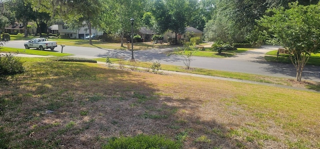 view of yard with a residential view