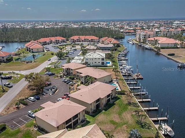 3221 White Ibis Ct Unit C1, Punta Gorda, FL 33950 - aerial perspective of suburban area with a nearby body of water