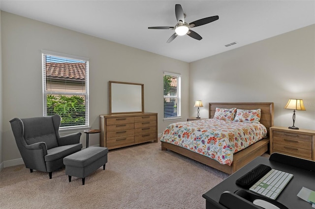 10819 Savona Way, Orlando, FL 32827 - bedroom with carpet, a ceiling fan, and baseboards