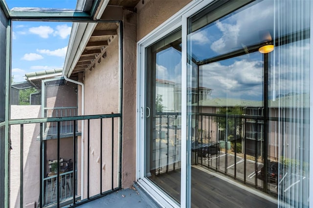 view of balcony